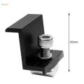 8 Pieces Solar End Clamp Solar Panel Bracket End Clamp for RV Camping Boats 45mm. 