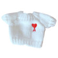 Doll Hole Pants Portable Ornamental Fabric Doll Sweater with A Heart for Pretend Game. 