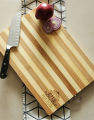 Wooden Chopping Board, Natural Bamboo Wood, (20x30, 22X32, 24x34, X 1.8 cm) Perfect Size Cutting Tray for Kitchen, Vegetables, Fruits, Pizza, Meat, Multipurpose use, with Steel Handle. 