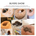 Soft Plush Round Pet Bed Cat Soft Bed Cat Bed for Cats Small Dogs. 