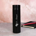 Customize With Your Name Smart LED Temperature Water Bottle 500ml Stainless Steel Hot & Cold Bottles with Vacuum Thermos Flask. 