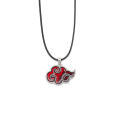 [ New ] Anime Naruto Xiao Organization Hongyun Checkmark Flag Mukakashi III Magatama Sharingan Necklace Keychain. 