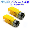 2Pcs Double Shaft 5v Yellow TT Motor DC Robot Gear Motor for DIY Projects 5V | 180RPM. 