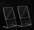 Clear Design Acrylic Table Display Stand 4x6 inch A-6 Sign Stand - Paper Holder and Menu Holder. 