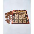 Tic Tac Toe Wooden Cross Zero Game. 