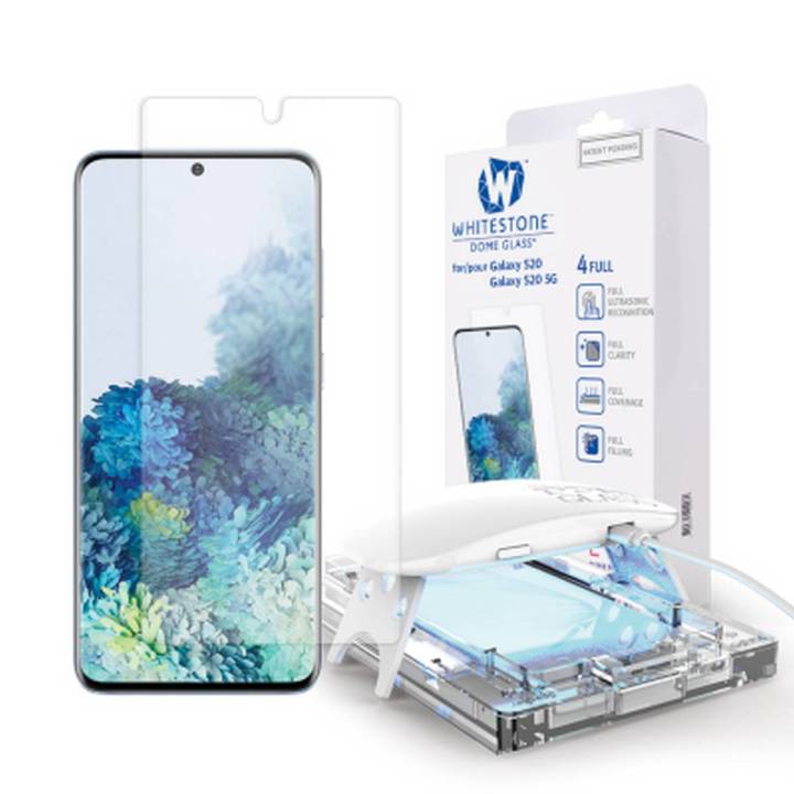 Galaxy S20 / S20 5G Whitestone Dome Glass Tempered Glass Screen protector with UV