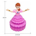 zbzaar Dancing Princess Doll with 3D Light & Music 360 Rotating Cake Skirt Toys. 
