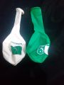 20 pcs 9 inch Printed Flag Green White Latex Balloons for use independence day Celebration 14 August Balloon. 