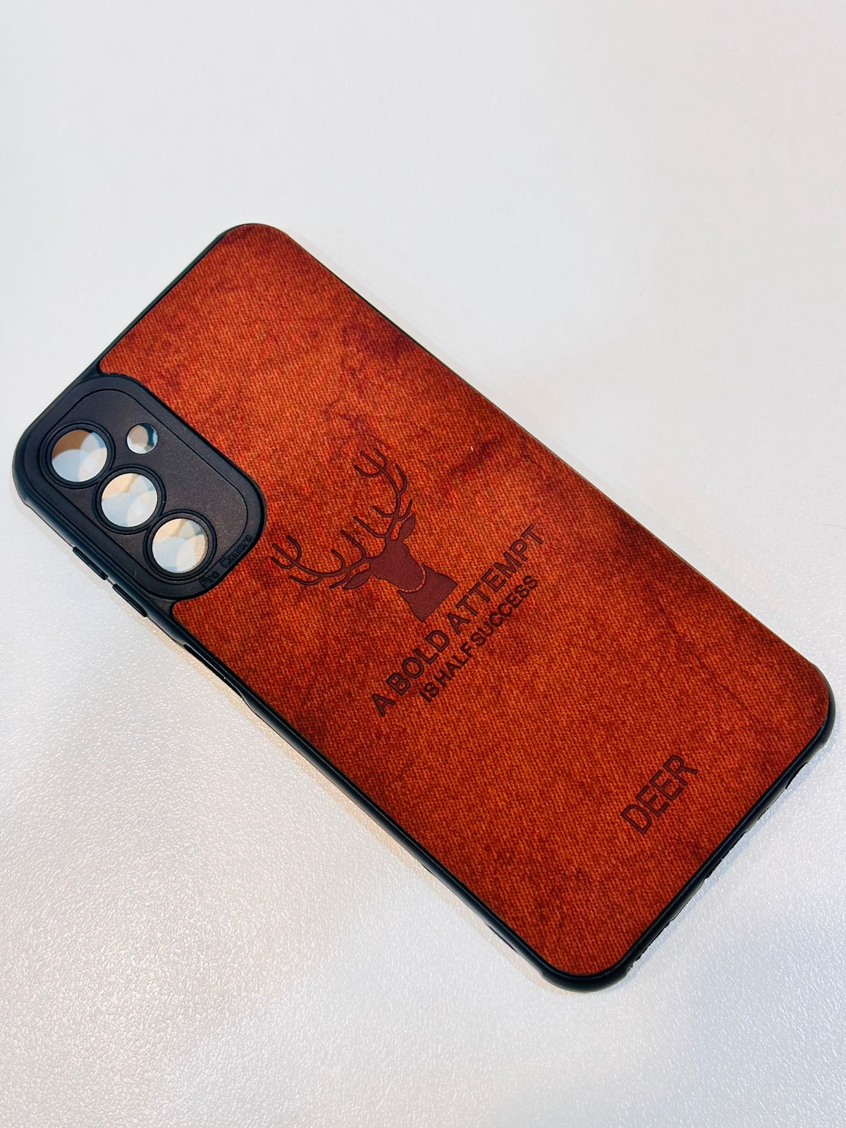 Lahore Mobile Case For Samsung A34 Hybrid Soft TPU Deer Pattern Leather Shockproof Case Cover - Samsung A34 Back Cover 6