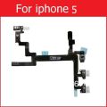Genuine Mute Volume Power Flex Cable for iPhone 4 4S 5 5S 5C SE Volume power switch on/off button flex ribbon replacement parts. 