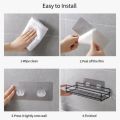 Multipurpose Bathroom Accessories shelf Wall Mounted Organizer Shampoo Storage Rack holder. 