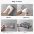 Multipurpose Bathroom Accessories shelf Wall Mounted Organizer Shampoo Storage Rack holder. 