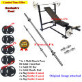 Special Promotion Price 7 in 1 42kg 52kg 68kg 72kg Multi Position Bench Press Dumbbells Curl Rod 5ft Rod Bicep Curl Rubber Coated Weight Plates Best Home Gym Dumbel. 