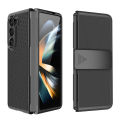 Applicable to Samsung zfold5 Phone Case Foldable Screen zFold4 Grass Mat Pattern Back Splint Bracket Drop-Resistant Protective Cover. 