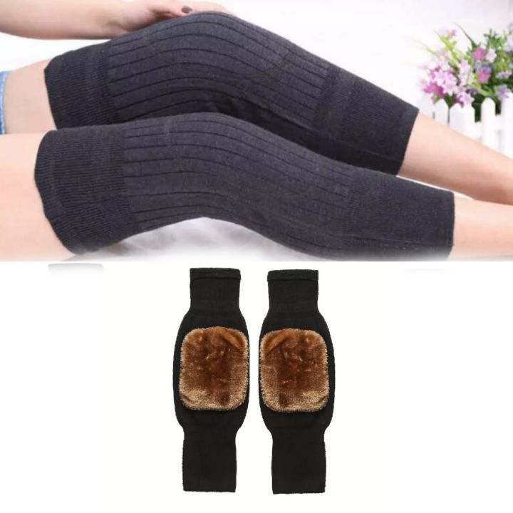 1 Pair / 2pcs knee Pad /  Winter Knee Pad for Women and Men / Soft Knee Warmer / Winter Knee Brace Thermal Leg Knee Warmer Sleeve / Unisex Winter Wool Elastic Knee Brace Pads Leg Warmers Thermal Knee Warmers Sleeve Knee Pads for Women Men Outdoor Sports