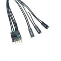 Motherboard Extension Power SW HDD LED + - Cable Double 6Pin Start Switch Cable Male Female Jumper Non-intel Front Panel Header. 