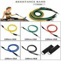 Latex Power Exercise Resistance Band Set for Pull Up Body Fitness & Workout Loop Bands with Door Anchor. 