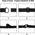 120CM Men Belts Double Loop Buckle Canvas Nylon High Quality Expandable Strap for Outdoor Hunting Military Tactical Waistband. 
