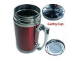 Multicolor Gentry Travel Stainless Steel Heated Thermos Cup Coffee Tea  Milk Mug Drink Flask With Cover Lid  and Strainer 420ML. 