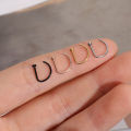 Fashion Titanium Steel D Shape Nose Piercing Nose Ring Body Jewelry Stainless Steel Nose Ring for Women. 