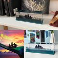Unsinkable Black Ship | Black Pearl Pirate Ship | Car Dashboard Decoration Cruise | Floating Interior Decoration Toy | Liquid Boat. 