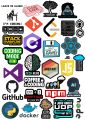 Pack of 30 Programming  Stickers for Girls Sticker For Boys Stickers - Engineer student Sticker For Laptop & Mobile Sticker 2 Inch x 2 Inch Each Sticker size Codding stickers. 