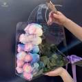 Transparent Flower Gift Florist Packing Bag with Handle Fashion Gift Case Portable. 