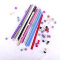 DIY Folding Origami Paper Glitter Bling Shiny Lucky Wish Star Stripes. 