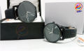 Styles Strap Analog Leather Watch For Couple / Stylish Unique Couple Styles Watches For Couple. 
