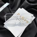 Women/Men Square Eyeglasses Oversized Korean Square Big Frame Eyeglasses Clear glasses. 
