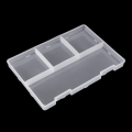 F-240 Double Layer 8-Partition Transparent Plastic Storage Organizer Box – Components, Craft & Jewellery Case with Secure Latch; Portable, Durable, Clutter-Free Sorting for Home, DIY & Office by Electrica. 