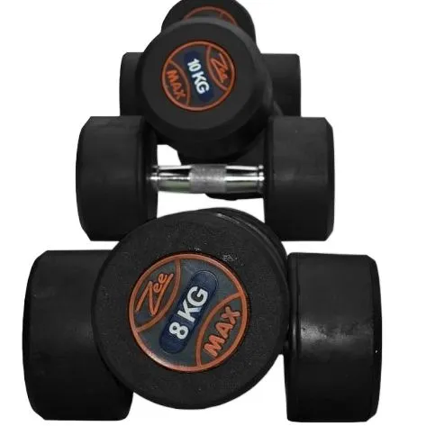 ZEE%20MAX%20FITNESS%20Rubber%20Coated%20Dumbbells%20Pair%20of%208KG(8+8)%20-%20Image%202