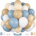 40 Balloons Garland Set With Olive Green Balloons - Skin Color Latex - Confity Balloons and White Balloons Pack Complete Birthday , Anniversary Balloons Decoration Set With Metallic Golden Balloons. 