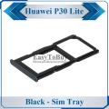Huawei P30 Lite SIM Tray Sim Jacket Sim Slot Sim Door For Huawei P30 Lite - Black. 