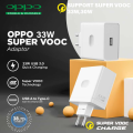 Oppo 33W Super Vooc Charger with Type C Cable, Fast Charging Adapter for Find N, A74, A95, F17, F19, F21 Pro, K10 and More Devices. 