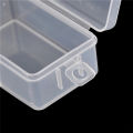 2pcs Rectangle Transparent Plastic Storage Box Small Parts Box. 