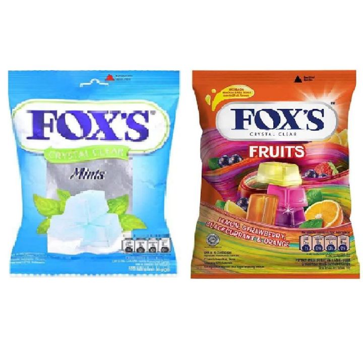 Fox's Crystal Clear Candy Mints, Fruits | 90g Pack