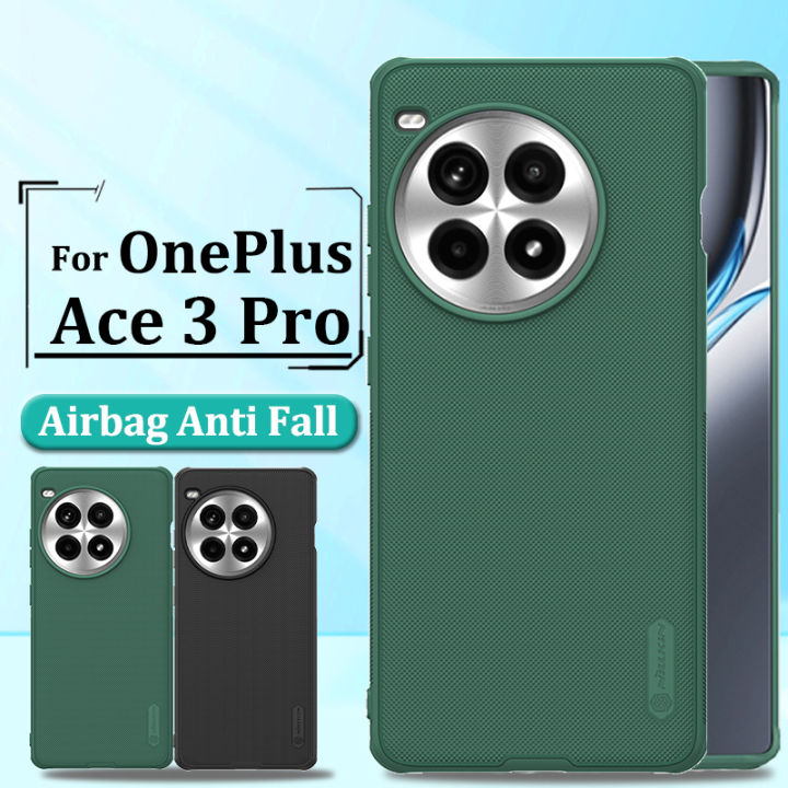 Nillkin Hard PC + TPU Case for OnePlus Ace 3 Pro Phone Cases Luxury Frosted PC + TPU Hard Protection Back Cover