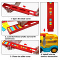 Domino Train Toy Set with 60 Pcs Colorful Dominoes Game Building Blocks Educational Boys Girls Children's Toys Gifts. 