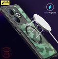 Nanu For Tecno Spark 20 20C BG6 BG7 Infinix X6225 [Camouflage Beatles] Compatible with Magsafe Phone Case Shockproof Slim Soft Cover Transparent Back Protection Casing. 