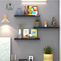 Wall Mounted Floating Shelves Set of 3, Wall Mounted Shelf for Bathroom, Bedroom, Living Room White by Home Décor Decorative. 