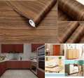 Wooden Wallpaper for Walls Furniture almirah,Vinyl Wood Grain self Adhesive Waterproof Wallpaper Door,Table,Drawer Sticker. 