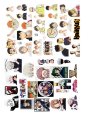 A4 anime sticker sheet uncut | wall poster  Naruto one piece spy x family phone jujutsu kaisen | gojo sticker, attack on titan , Levi , fruits basket. 