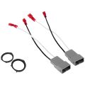 1set Car Speaker Connector Harness Adapter for Honda Accord Civic & 2Pcs Black 6.5 Inch Car Speaker Spacer Adaptor Rings. 