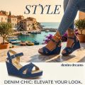 Urban Edge: Women’s Denim Heels New Collection. 