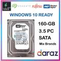 160 GB Hard Disk WINDOWS 10 READY Genuine for Computer Machine Pulled out from Branded Desktop Hard Drives Original. 