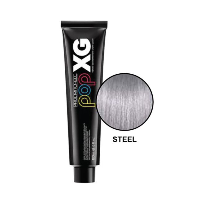 Paul%20Mitchell%E2%80%99s%20POP%20XG%20Semi%20Permanent%20Hair%20Color%20180ml%20Tube%20-%20Steel%20-%20Image%202