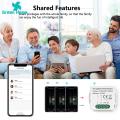 Green Home Smart Breaker Relay Status Setting Smart Timer Schedule Breaker. 