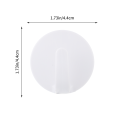 4 PCS Plastic Hooks for Hanging Magnetic Key Holder Fridge Force Hangers White Kitchen Refrigerator. 