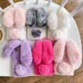 Plush Fur Rabbit Case For Samsung Galaxy S10E S10 S9 S8 S7 S6 S5 Note 10 Plus Lite J7 J2 Prime J4 J6 Plus Warm Cute Fluffy Case. 